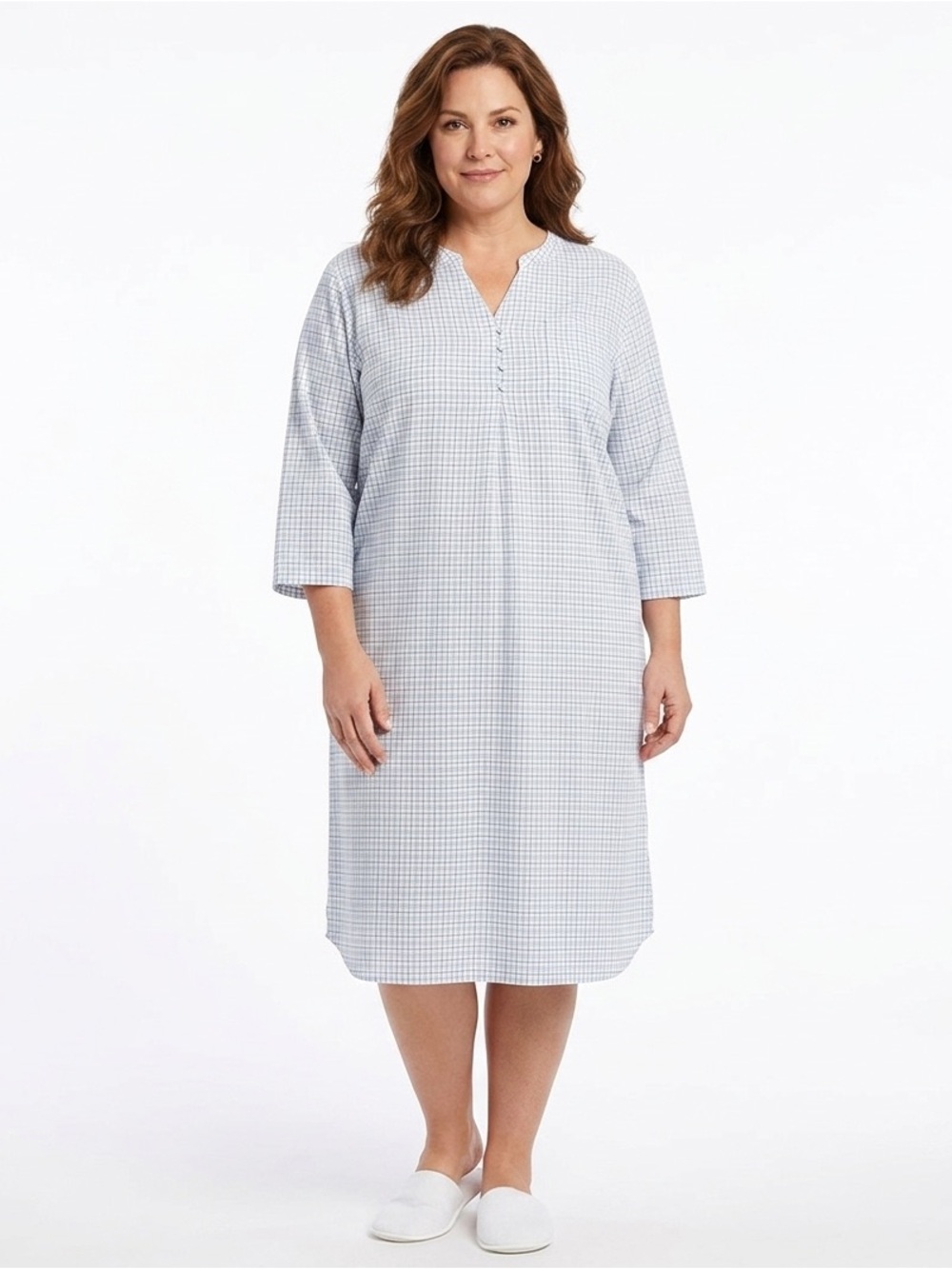 Women’s Plaid Simply Basic Vintage Nightgown